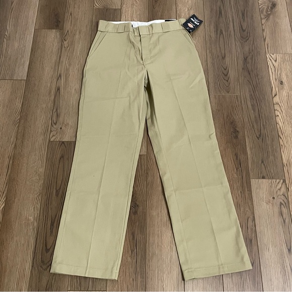 Dickies 874 Khaki Pants NEW Womens 8Reg - Picture 1 of 10